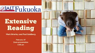 Two presentations on Extensive Reading (Mark Brierley and Paul Goldberg)