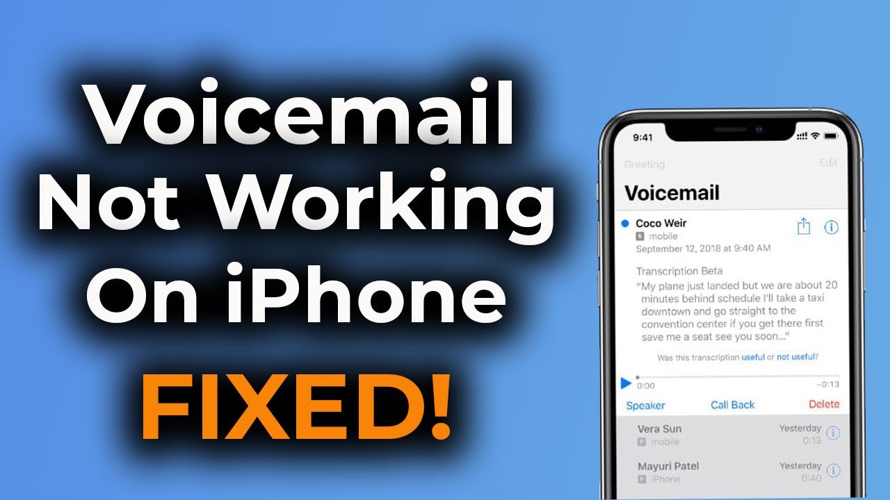 Voicemail not Working on iPhone After iOS 16 Update! Apple info - YouTube