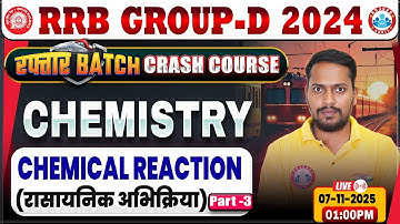RRB Group D Science Classes 2025 | Group D Chemistry Class | RRB Group D Crash Course