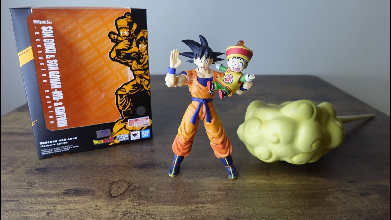 S.H. Figuarts Son Goku(孫悟空) & Son Gohan(悟飯) Kid & Kintoun
