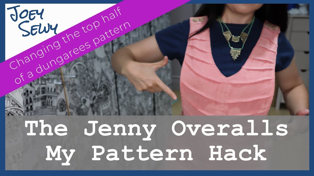 Dungarees or Jumpsuit Sewing Hack | How to change the Jenny Overalls pattern