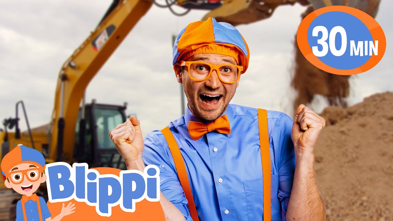 The Excavator Song The Remix! Blippi Songs 🎶 Educational Songs For