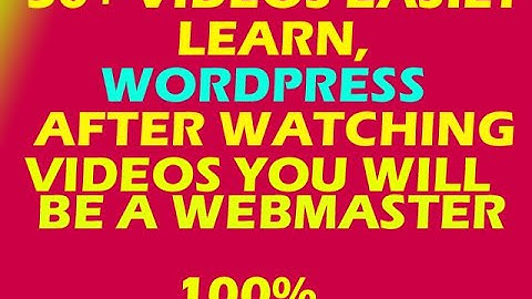 Wordpress in Urdu Lessson 23 VIDEO TUTORIAL FREE COURSE