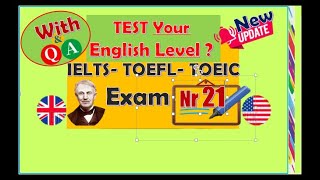 Exam#21, CHECK Your English Listening Level, Free IELTS/TOEFL/TOEIC iBT Test #ielts #toefl #toeic screenshot 5