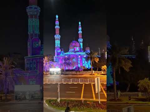 Jumeirah mosque on Jumeirah road Dubai UAE