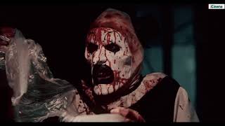 The clown tries to strangle the girl - Terrifier 2017