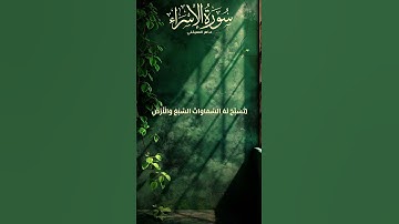 سورة الإسراء - الشيخ ماهر المعيقلي