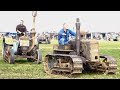 Antique single cylinder tractor parade at the 2024 wheat and wheels rally