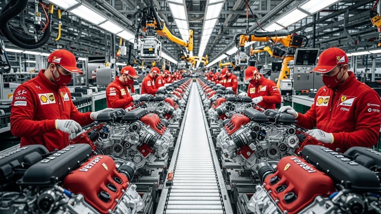 За кулисами завода Ferrari – как создаются двигатели V12 (полный процесс)