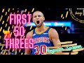 Stephen Curry&#39;s First 50 Threes of 2021-22 NBA Season | King of NBA