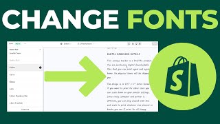 How to Change Fonts in Shopify (QUICK SHOPIFY TUTORIAL)