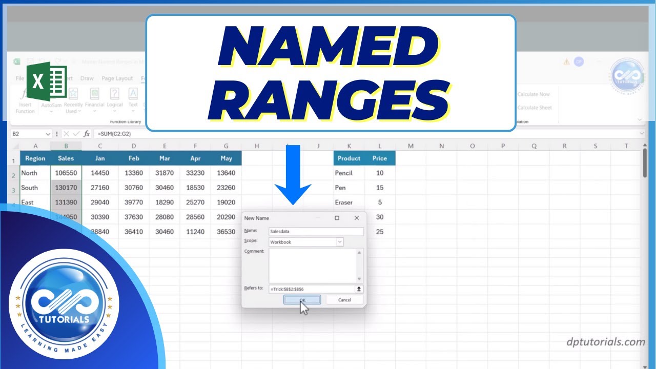 Master Named Ranges in MS Excel