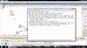 Bài đầu tiên cấu hình Switch
