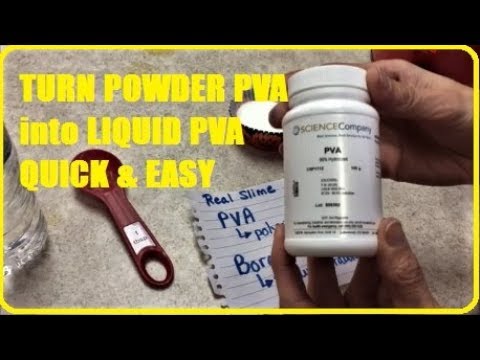 How to get powdered PVA into Liquid Form QUICK  EASY Turn Polyvinyl Alcohol into a Liquid