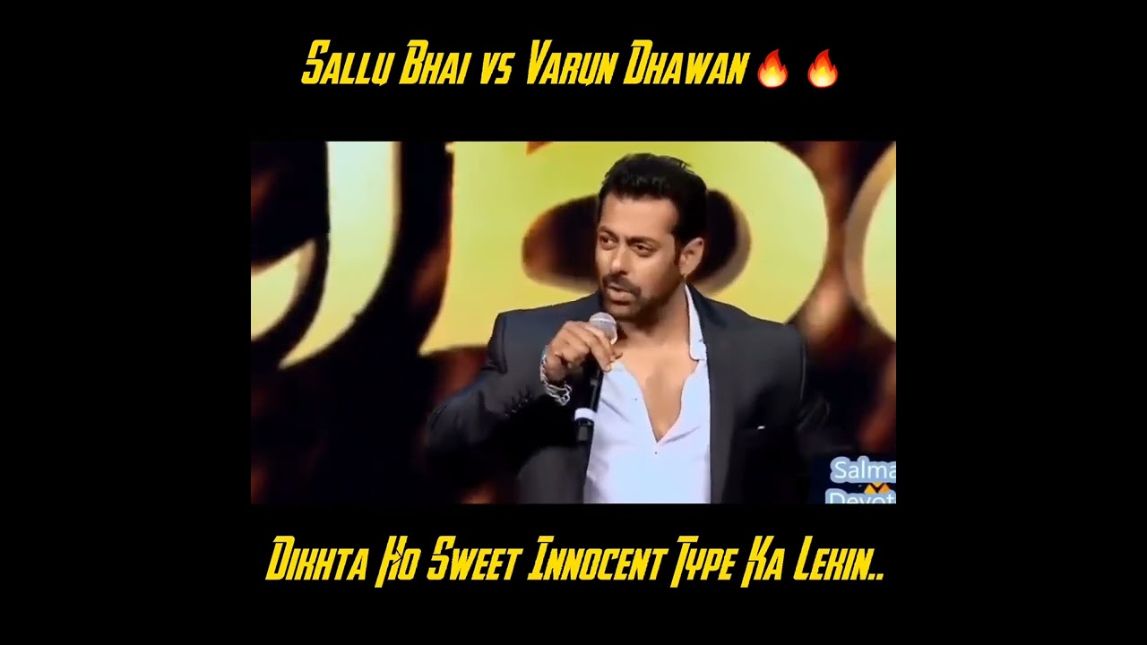 Sallu Bhai vs Varun Dhawan: Dikhta ho Sweet Innocent Sa😅 Salman Khan vs David Dhawan🤣🤣