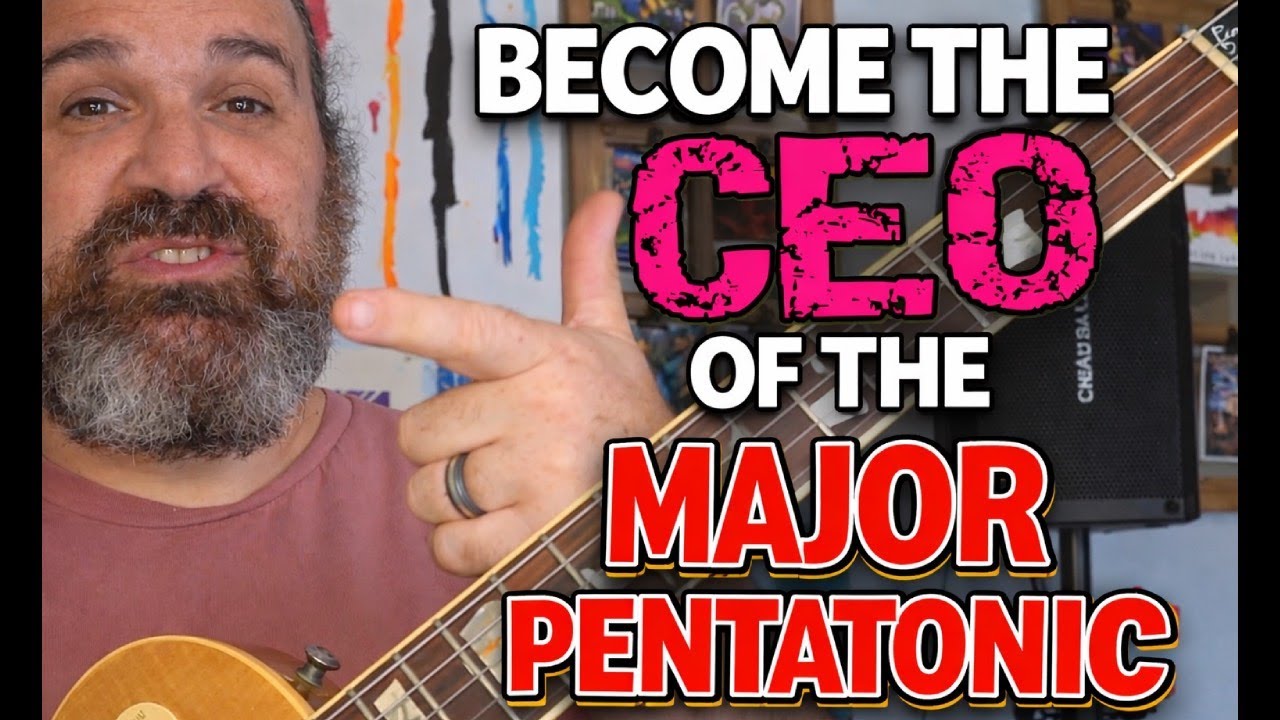 Как найти мелодию в мажорной пентатонике. Урок игры на гитаре