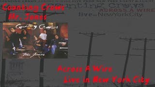 Video thumbnail of "Counting Crows - Mr  Jones - Across A Wire - Live In New York ( Lyrics )"