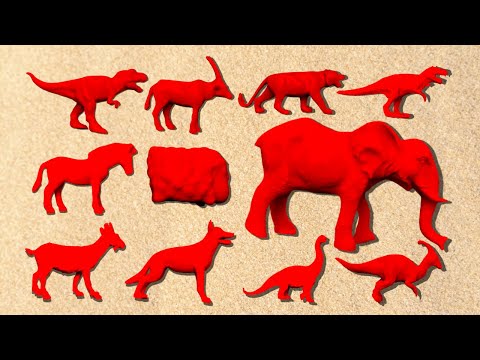 MEMBERSIHKAN MAINAN KUCING, ANJING, STEGOSAURUS, T-REX, SINGA, HARIMAU, MACAN TUTUL, GAJAH