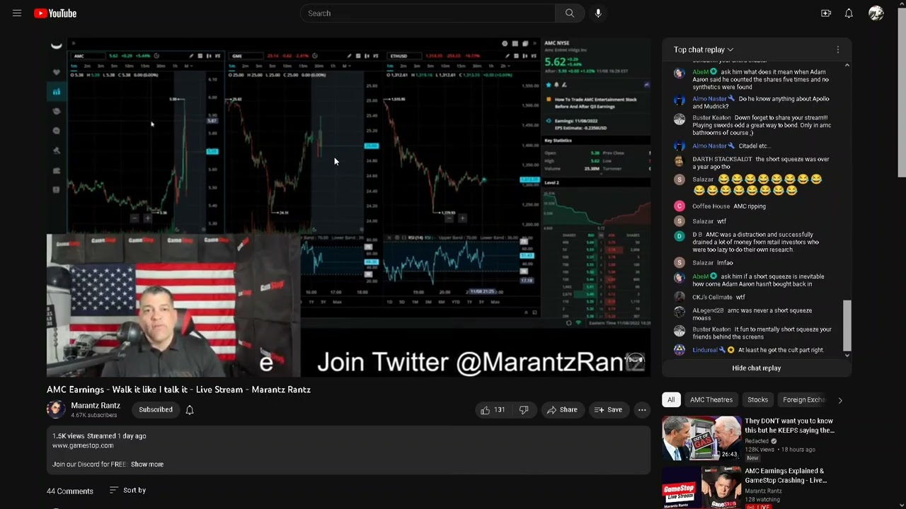 Me And Marantz Rantz Debate Live "AMC & GME Or AMC vs GME?!"