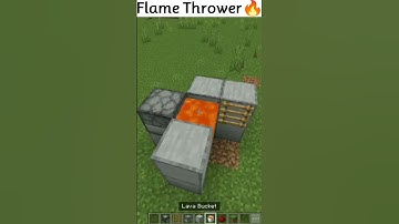 Easiest FLAME THROWER in Minecraft🔥
