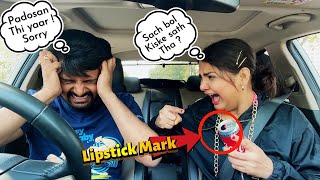 Lipstick Mark Prank on Girlfriend | Extreme  Reactions | She got Super Angry & Cried