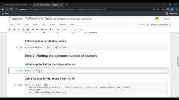 The Sparks Foundation Internship:  Task 2 Submission video