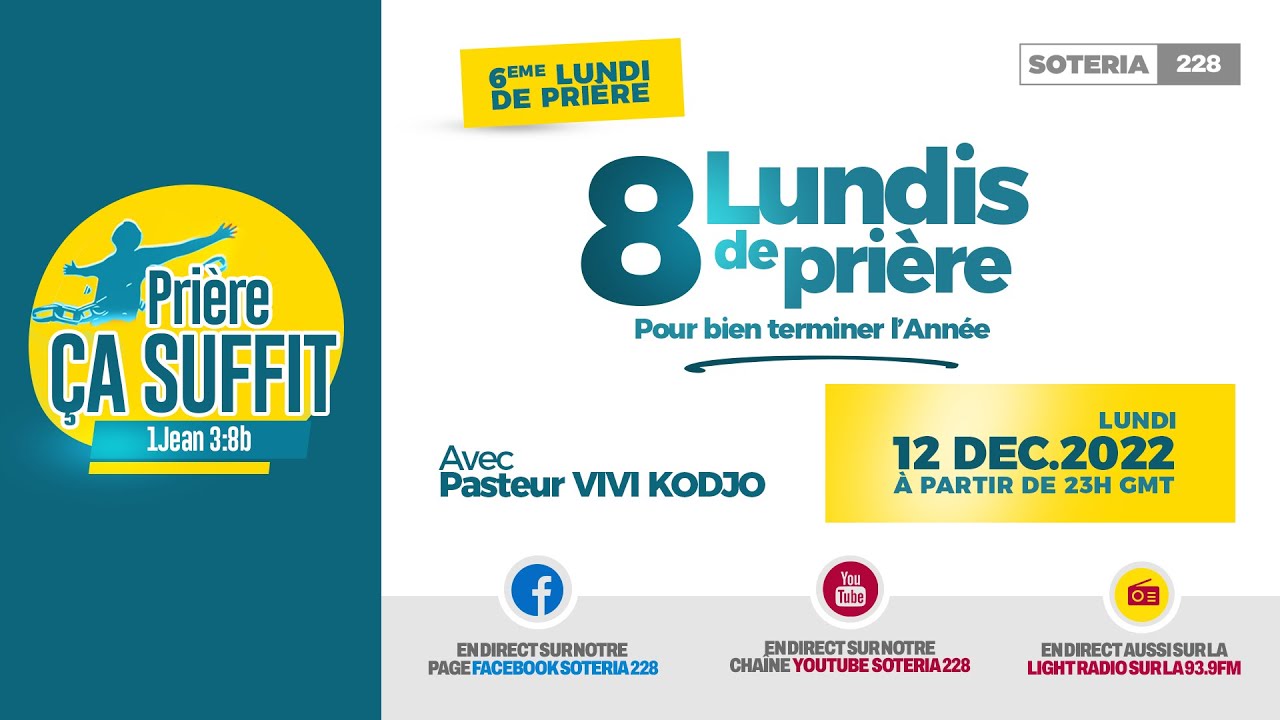 🌽🇹🇬 8 LUNDIS DE PRIÈRE POUR BIEN TERMINER L'ANNÉE | 6ème LUNDI | LUNDI ...