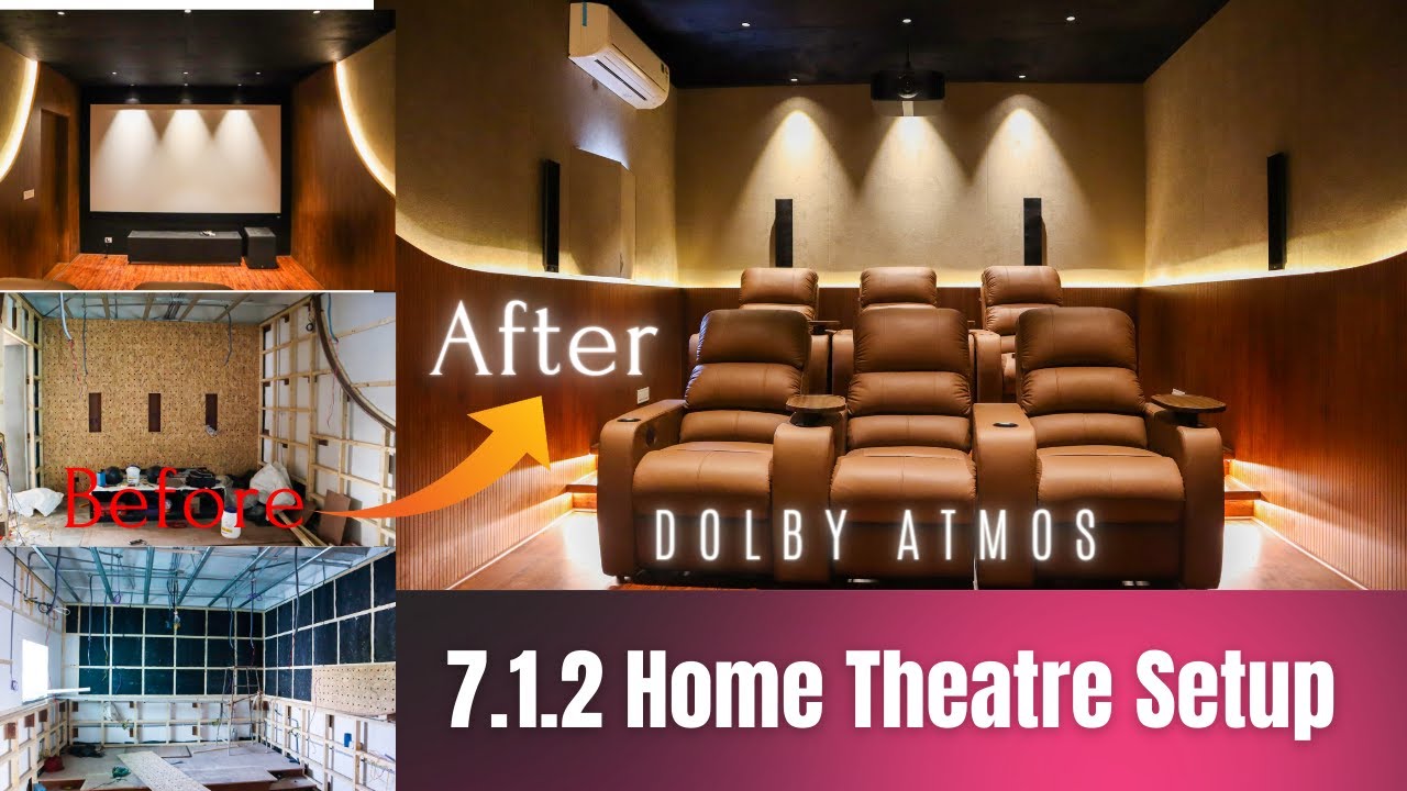Before & After 7.1.2 Dolby Atmos Home Theatre Setup In Telugu at