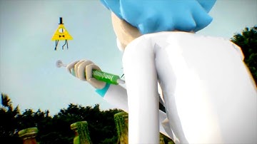 RICK SANCHEZ vs BILL CIPHER! 3D Rick and Morty Animation!