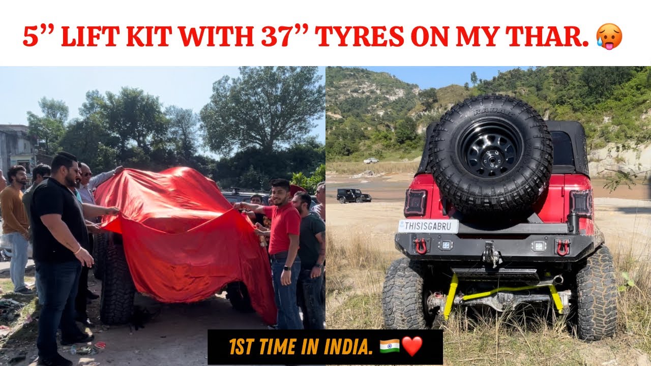 First Thar 2020 with 5" lift kit, 37" tyres, 4 disc brakes Suspension