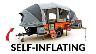 A Self-Inflating Camper That Expands To 121 Square Feet