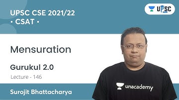 UPSC CSE PRELIMS 2021 | Gurukul 2.0 | CSAT by Surojit Sir | Mensuration