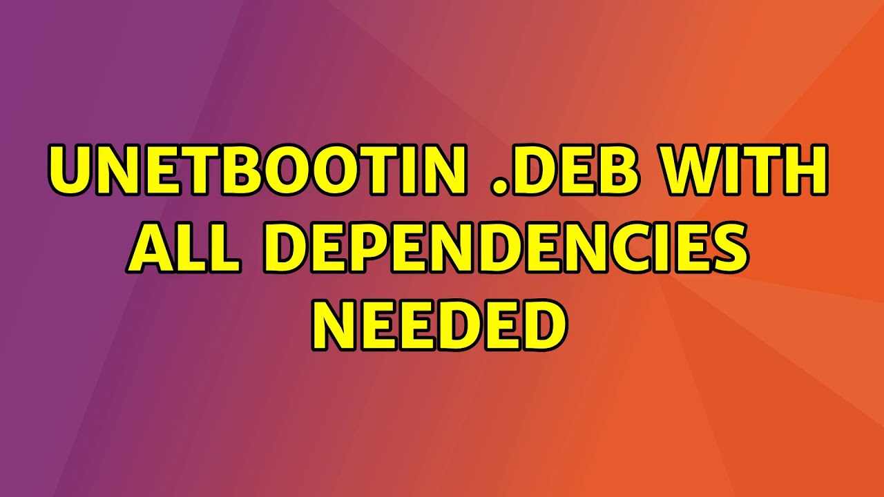 Install Deb With All Dependencies Install Deb With All Dependencies