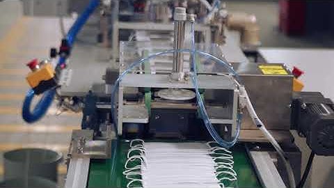 Richpeace automatic earloop welding machine with mask body conveyor