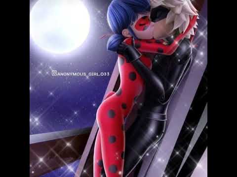 Cat Noir and Ladybug #kiss #ladynoir