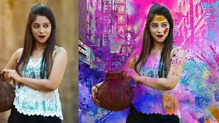 PicsArt Happy Holi Manipulation Editing 2019 | Best Holi Special Editing Tutorial | PicsArt Tutorial screenshot 1