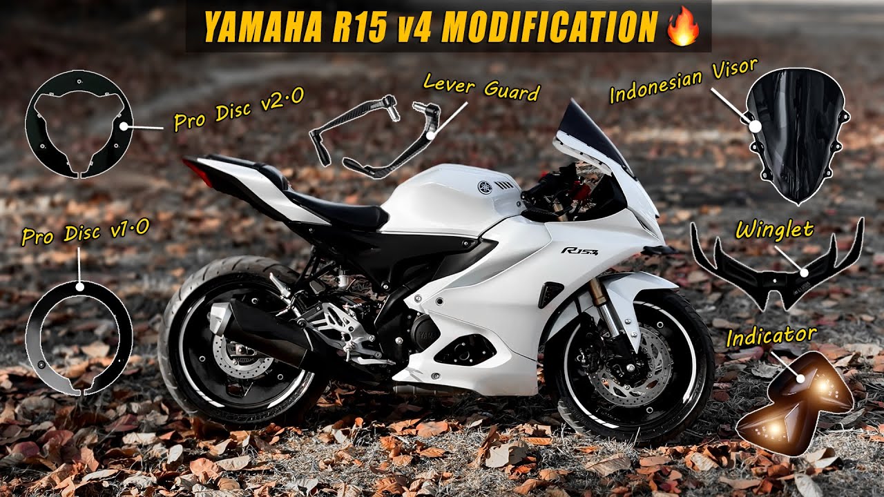 Modified Key For R15 Tastefully Modified R15v4 😍 || Best Modification Accessories for R15 ...