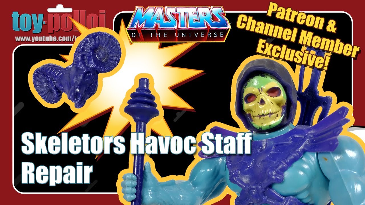 Vintage MOTU Skeletor Havoc staff  repair - Exclusive - Toy Polloi