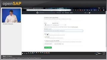 SAP Cloud Platform Git: Week_1_Unit 4: Creating and Connecting Orphaned Repositories
