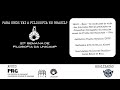 As condições de vida dos bolsistas BAS em Filosofia - 27ª Semana de Filosofia da Unicamp