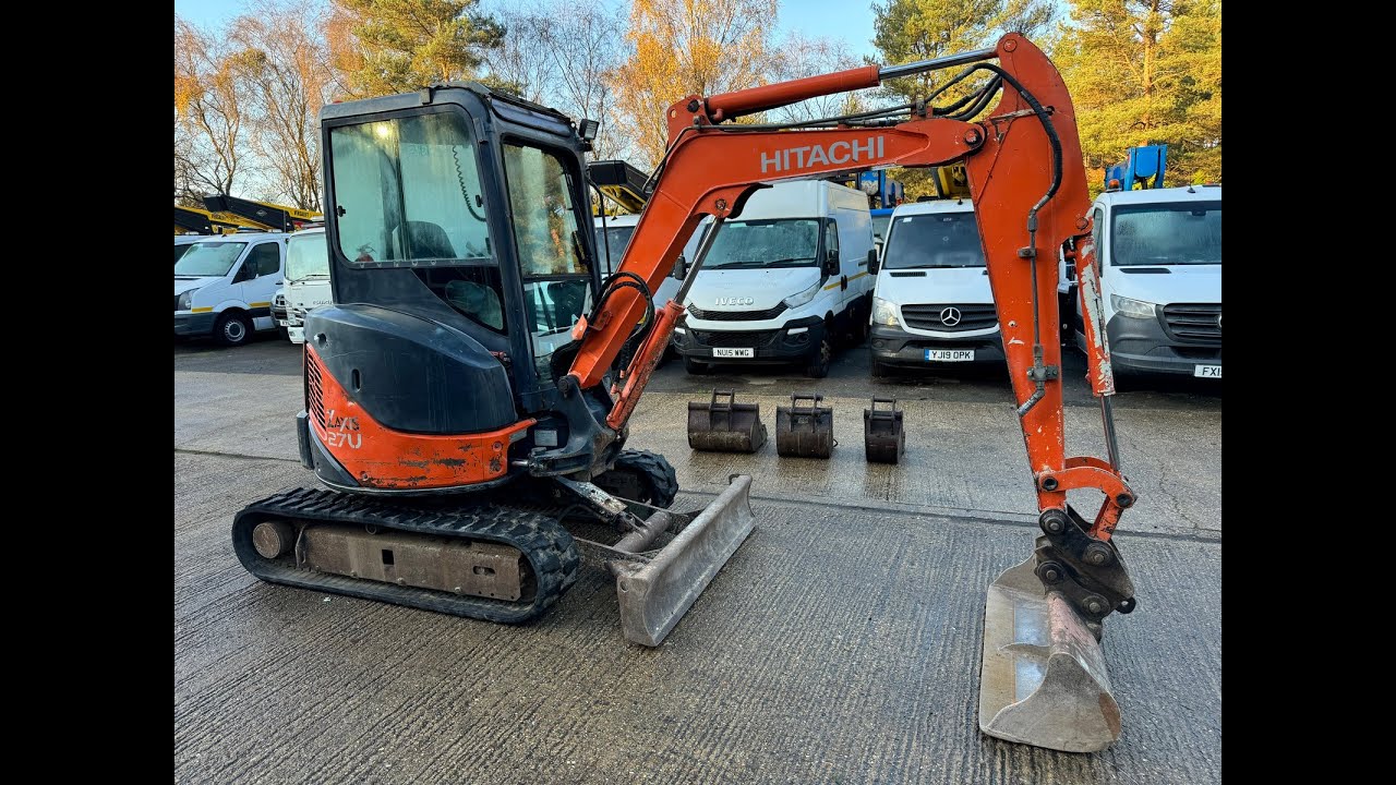 2009 HITACHI ZAXIS ZX27U-2 MINI DIGGER EXCAVATOR - DEMO VIDEO