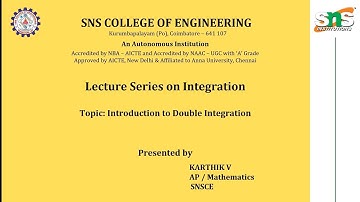 Integration Lecture Series- 2 | Karthik V | SNS Institutions