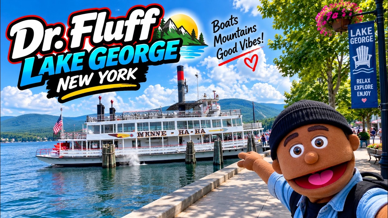 Dr Fluff Takes on Lake George New York| Boats, Mountains & More