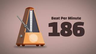 186 BPM Metronome [1Hour]