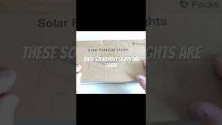 SOLAR FENCE POST LIGHTS