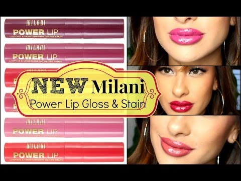First Imp. Review – NEW Milani Power lip gloss & stain-TRY ON/Swatches