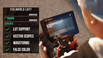 FEELWORLD LUT7 7 Inch Ultra Bright 2200 Nit Camera Monitor, Waveform, 3D LUTs - For Outdoor Filming