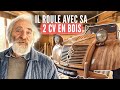 Michel a construit la seule et unique 2cv en bois motorise