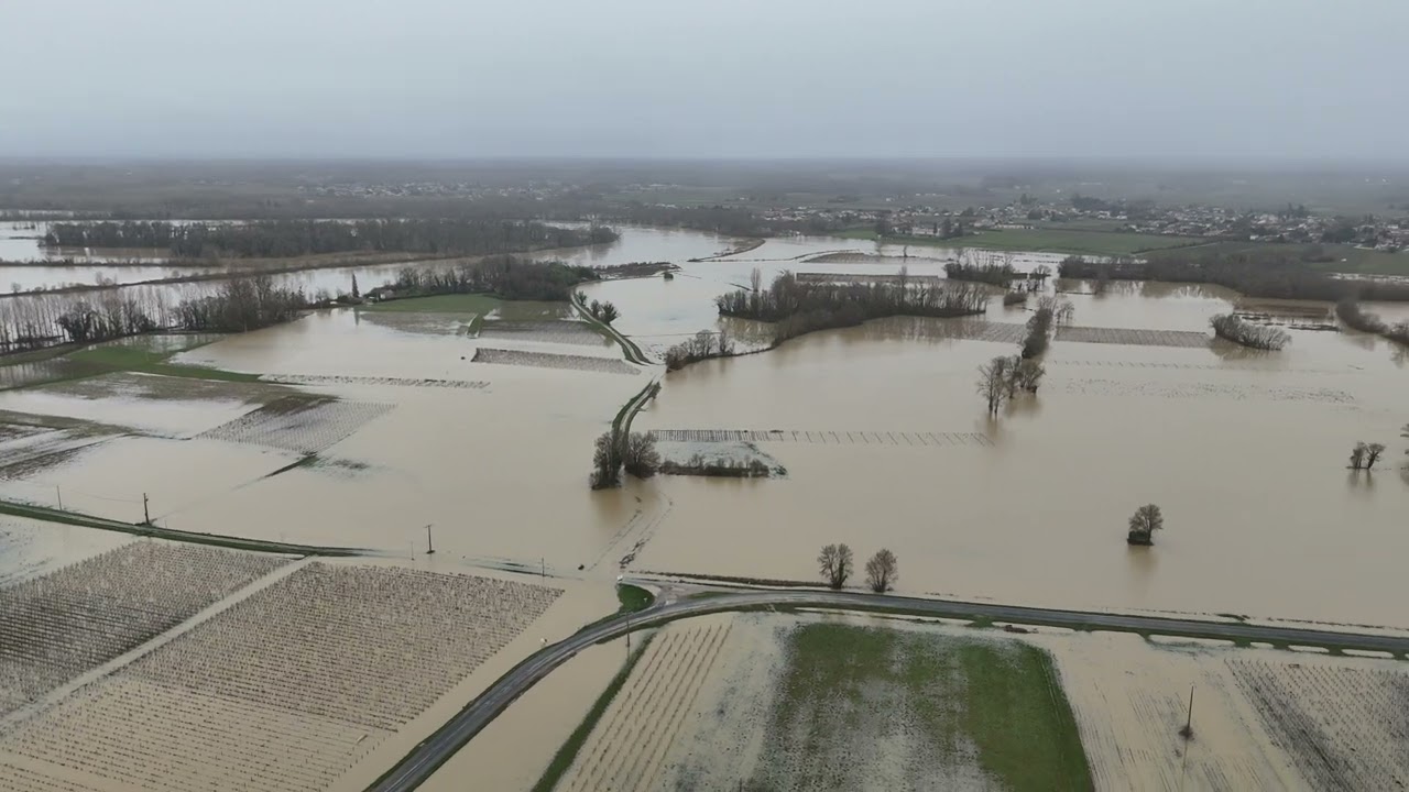 Crue Gironde 2026  de Portets à Langoiran