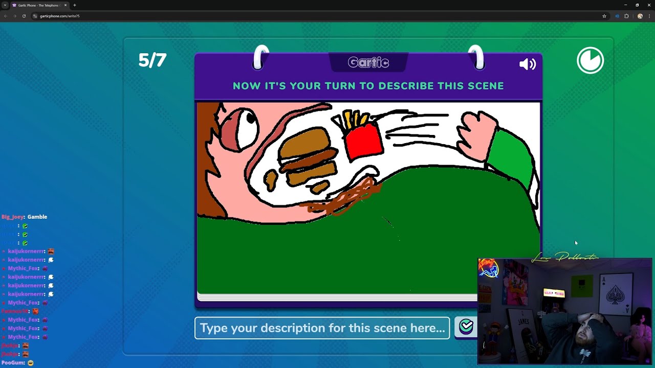 LOSPOLLOSTV GETS FLAMED PLAYING GARTIC PHONE WITH XQC, LACY, JASON, RON, TRAINWRECKS AND SILKY!